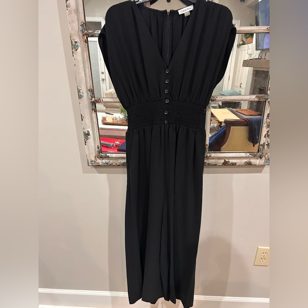 Calvin Klein Classic Black One Piece Pants Set. Size 4.  EUC.